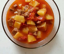 西红柿土豆炖牛肉的做法