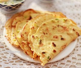 玉米面葱花饼的做法