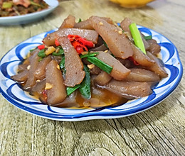 吃货福利，炒魔芋的做法