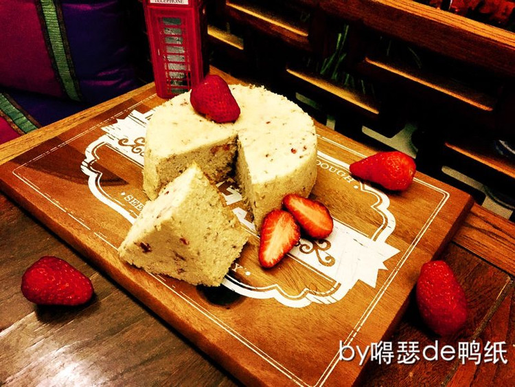草莓戚风蛋糕的做法