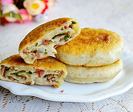 培根葱油饼的做法