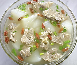 #我家乡的酱油美食# 白萝卜羊排汤的做法