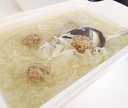 萝卜丝汆丸子的做法
