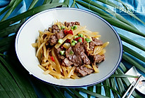 牛肉炝土豆丝的做法