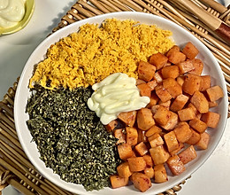 海苔肉松拌饭的做法