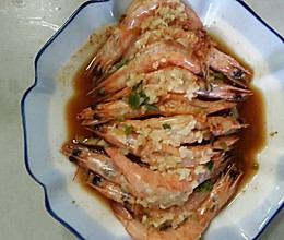 蒜蓉蒸虾的做法
