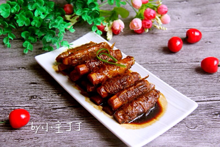 油豆皮卷山药的做法