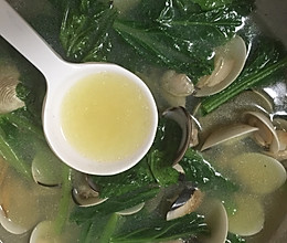 车螺芥菜汤的做法