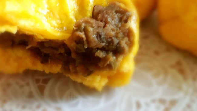 南瓜豆沙包的做法