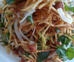 三丝爆豆东北特色凉菜的做法