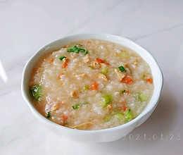 酱油肉碎什锦粥的做法