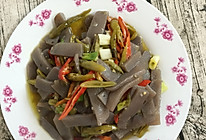 酸辣椒炒魔芋的做法