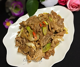 大葱爆肉片的做法