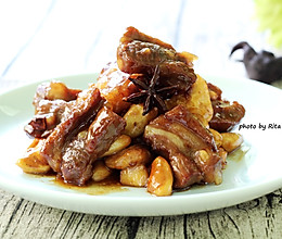 菱角焖排骨#回到家香味（粤）#的做法