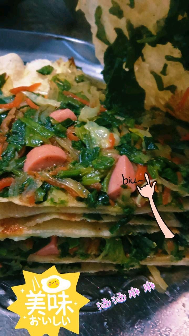临沂美食摊菜煎饼的做法