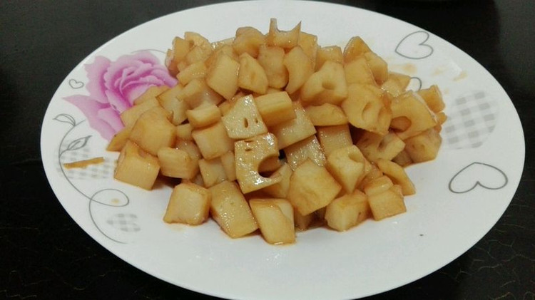 糖醋藕丁的做法