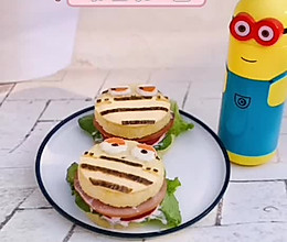 #美食视频挑战赛# 黄金米汉堡的做法