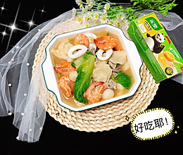 #精致一人食#海鲜咸汤圆、疙瘩片面汤㊙️的做法