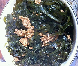 肉末炒海带的做法