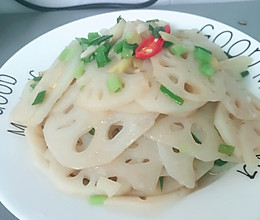 素炒藕片的做法