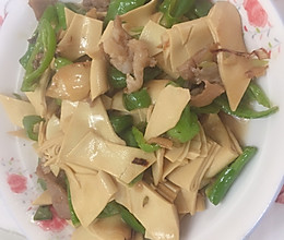 减肥餐-青椒豆皮的做法