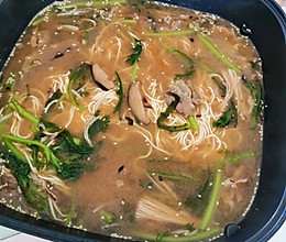 韩式肥牛火锅面的做法