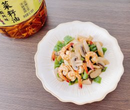 #外婆乡炒出火锅香#双菇炒虾仁的做法
