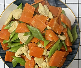 芸豆胡萝卜炒鸡肉的做法