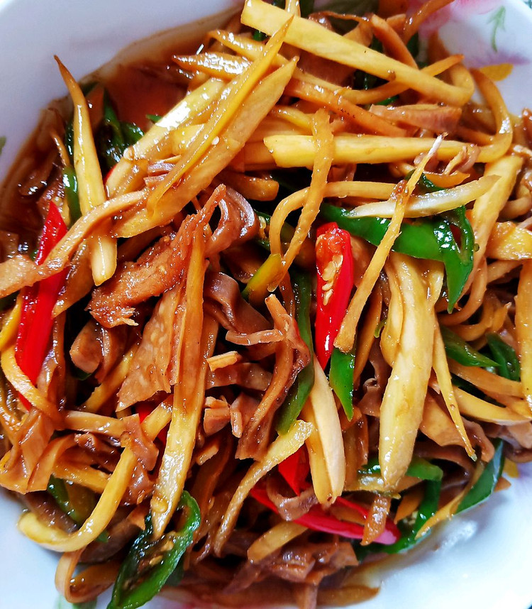 爆炒猪肚丝的做法