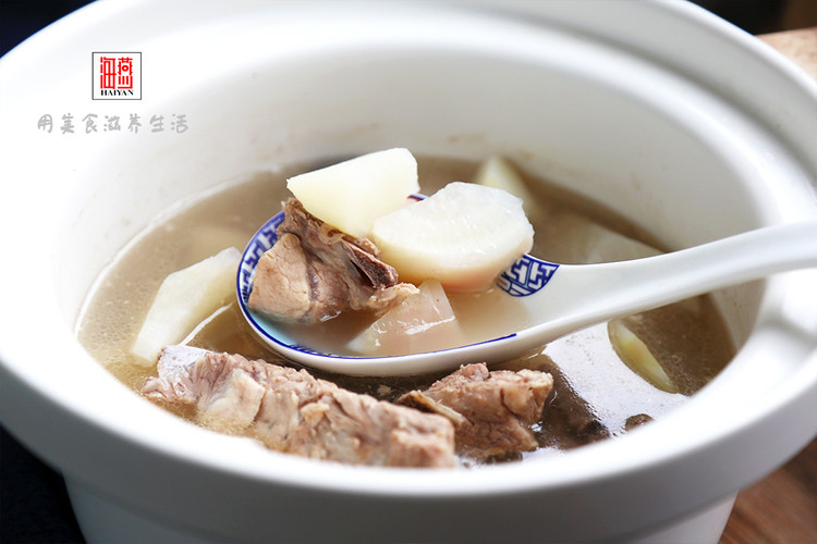 清润暖身汤-「水萝卜龙骨汤」的做法