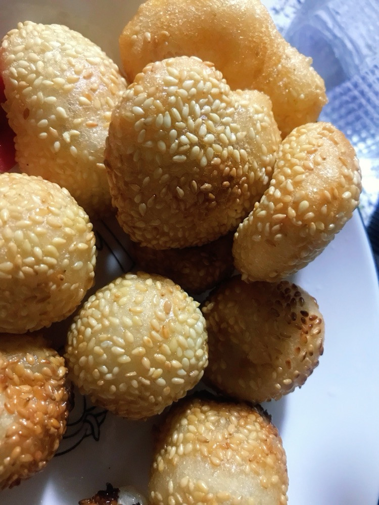 麻团的做法