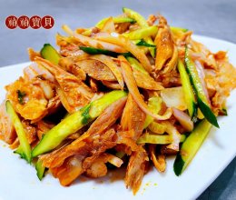 #刘畊宏女孩减脂饮食#黄瓜洋葱凉拌鸡丝的做法
