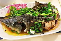 清蒸鲟鱼的做法
