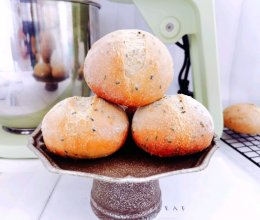 低糖低油全麦法式芝黑麻球的做法