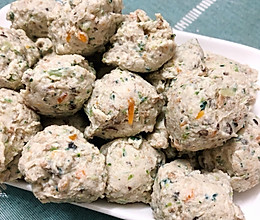 鸡胸肉蔬菜丸子的做法