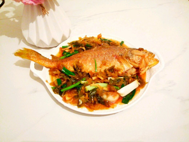 咸菜黄鱼的做法