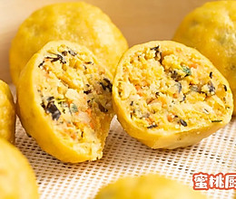 玉米面菜团的做法