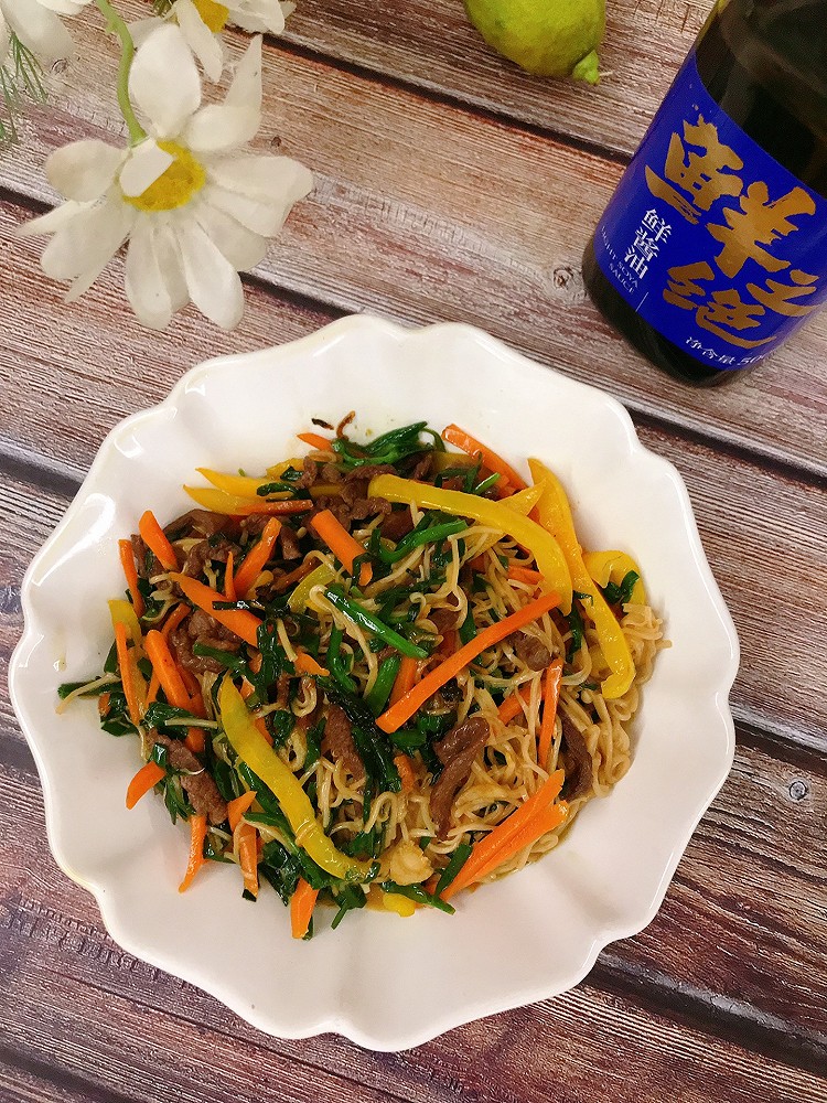 牛肉炒面的做法
