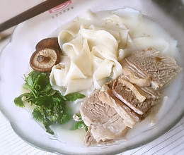 羊汤烩面的做法