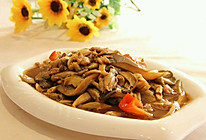 蘑菇炒肉片的做法