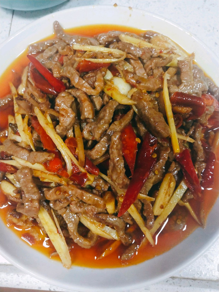 仔姜牛肉丝的做法