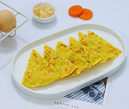 时蔬虾皮蛋饼的做法