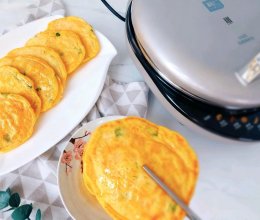#利仁小钢人电饼铛#不用手揉的发面鸡蛋葱花饼的做法