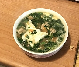 大补肝汤  补肝补心补脾   疙瘩汤  韭菜 鸡蛋 西红柿 的做法