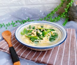 菠菜鸡蛋汤#硬核菜谱制作人#的做法