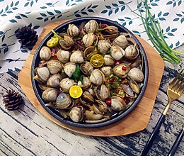 铁板白蛤的做法