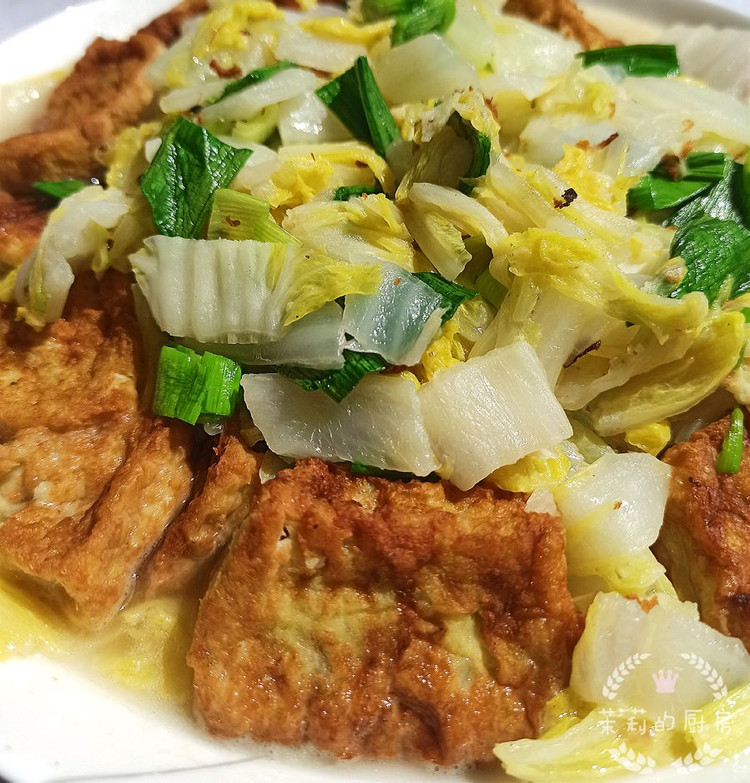 自制鱼豆腐烧白菜（附鱼豆腐制作）的做法