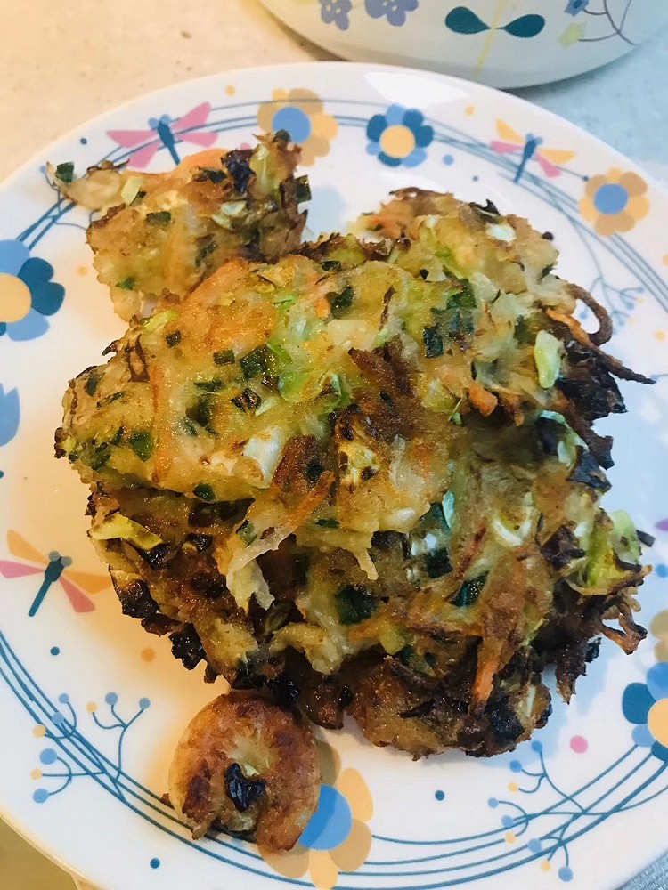 蔬菜炸虾的做法