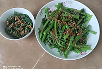 蒜头油凉拌龙须菜的做法