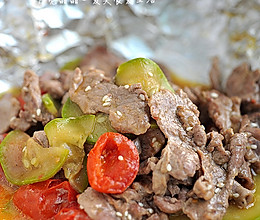 香烤时蔬里脊肉的做法